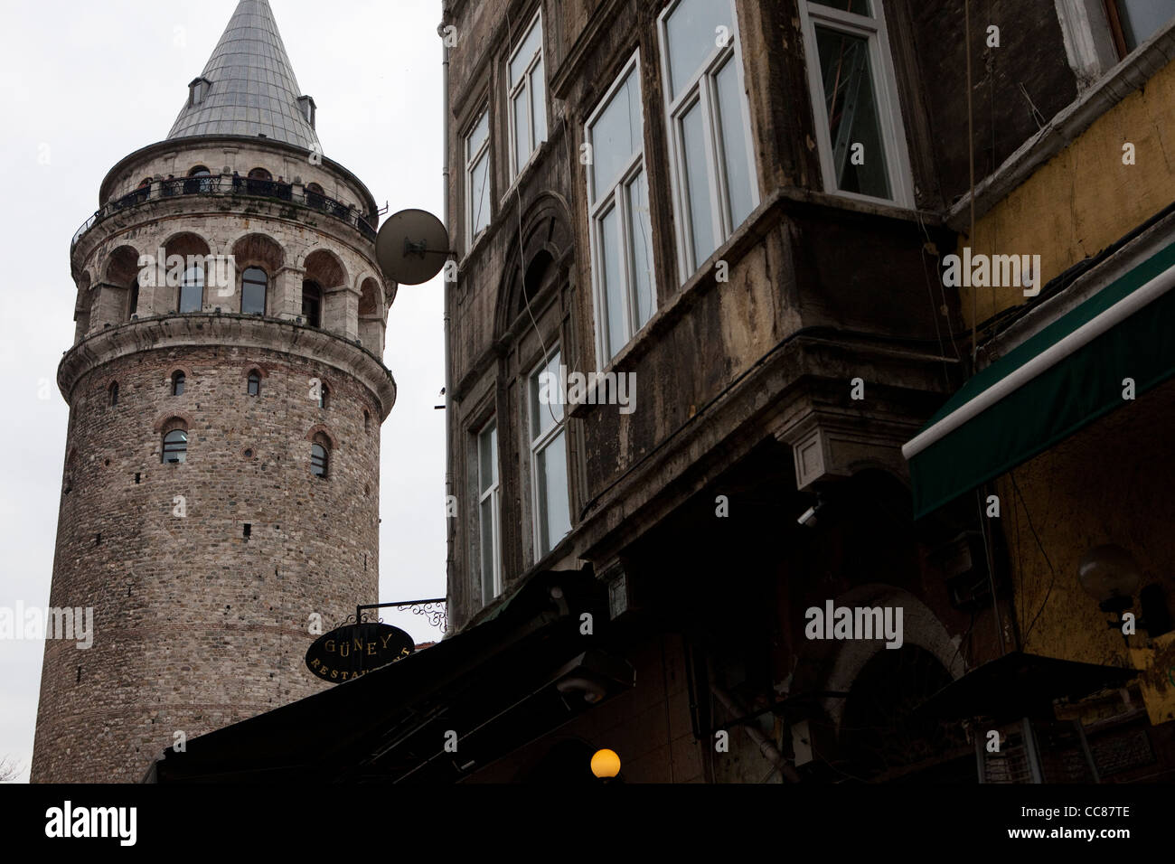 Galata Turm, Istanbul. Stockfoto