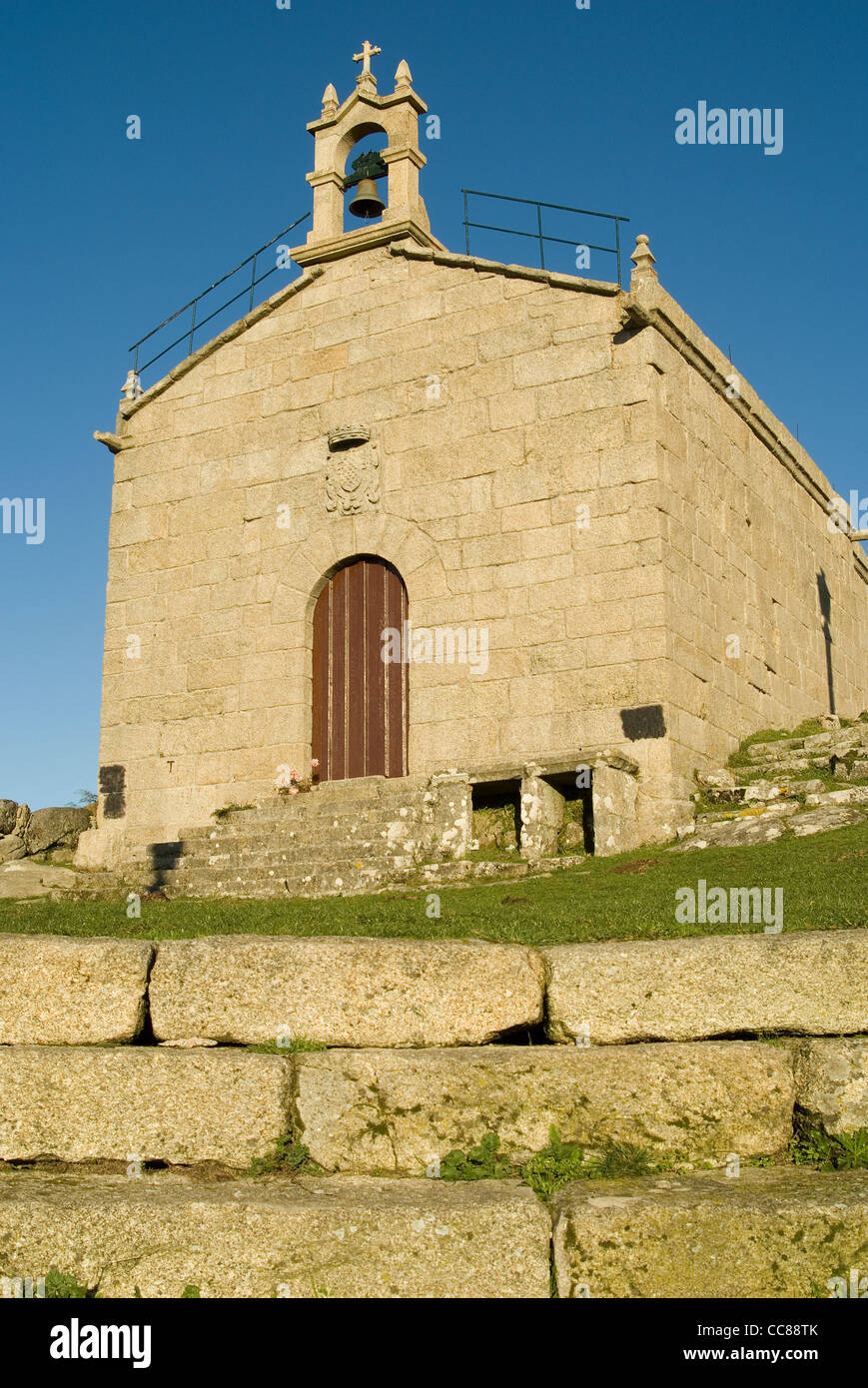Mount Alba Kapelle. Vigo, Galizien, Spanien Stockfoto