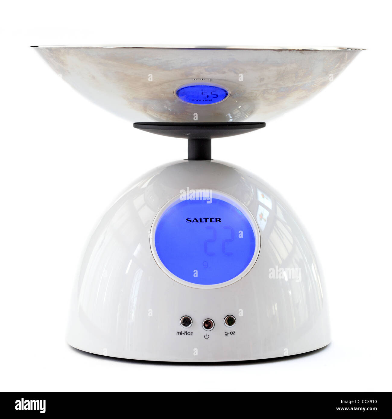 digitale Waage messen Stockfoto