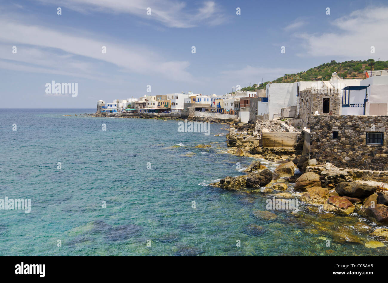 Mandriki Stadt Ansichten, Nisyros Insel, Dodekanes, Griechenland Stockfoto