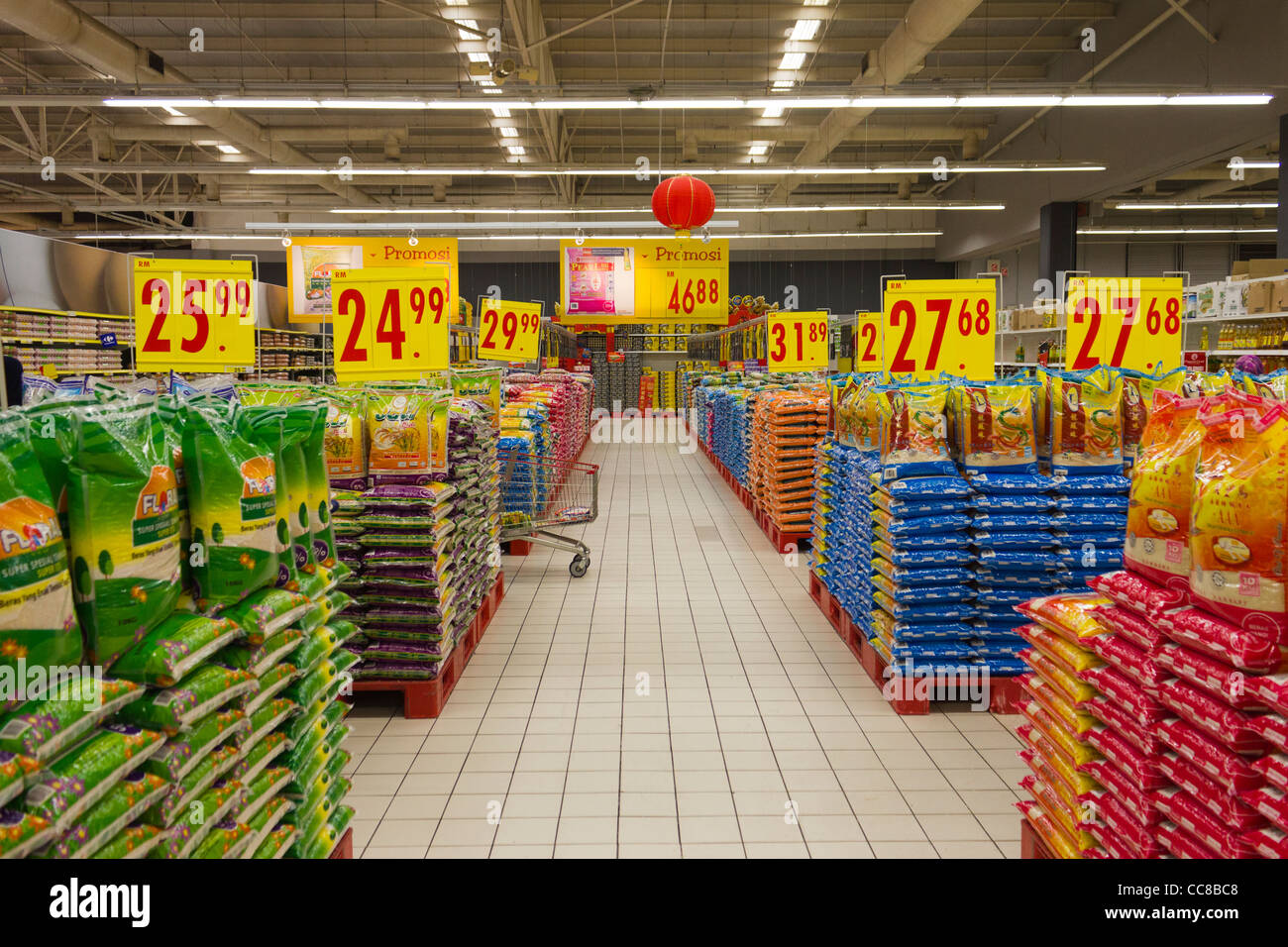 Carrefour Supermarkt, Wangsa Maju Mall, Kuala Lumpur, Selangor, Malaysia Stockfoto