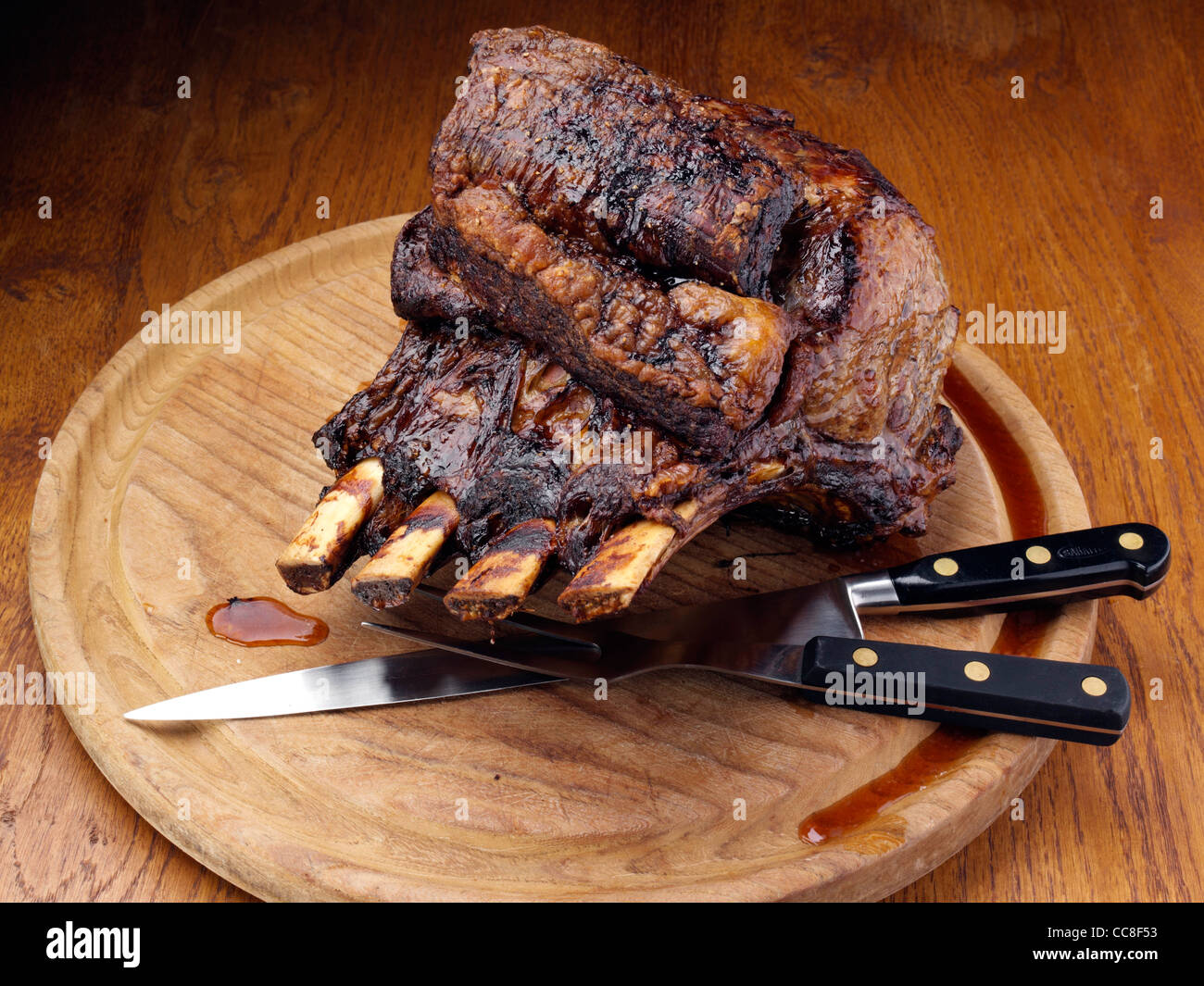 British fore rib of beef roasted -Fotos und -Bildmaterial in hoher ...