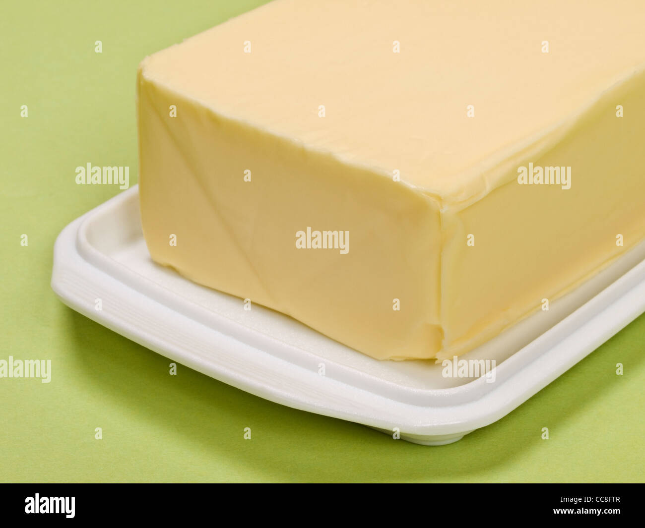 Detailansicht von Einems Stück Butter | Detail-Foto von einem Stück butter Stockfoto