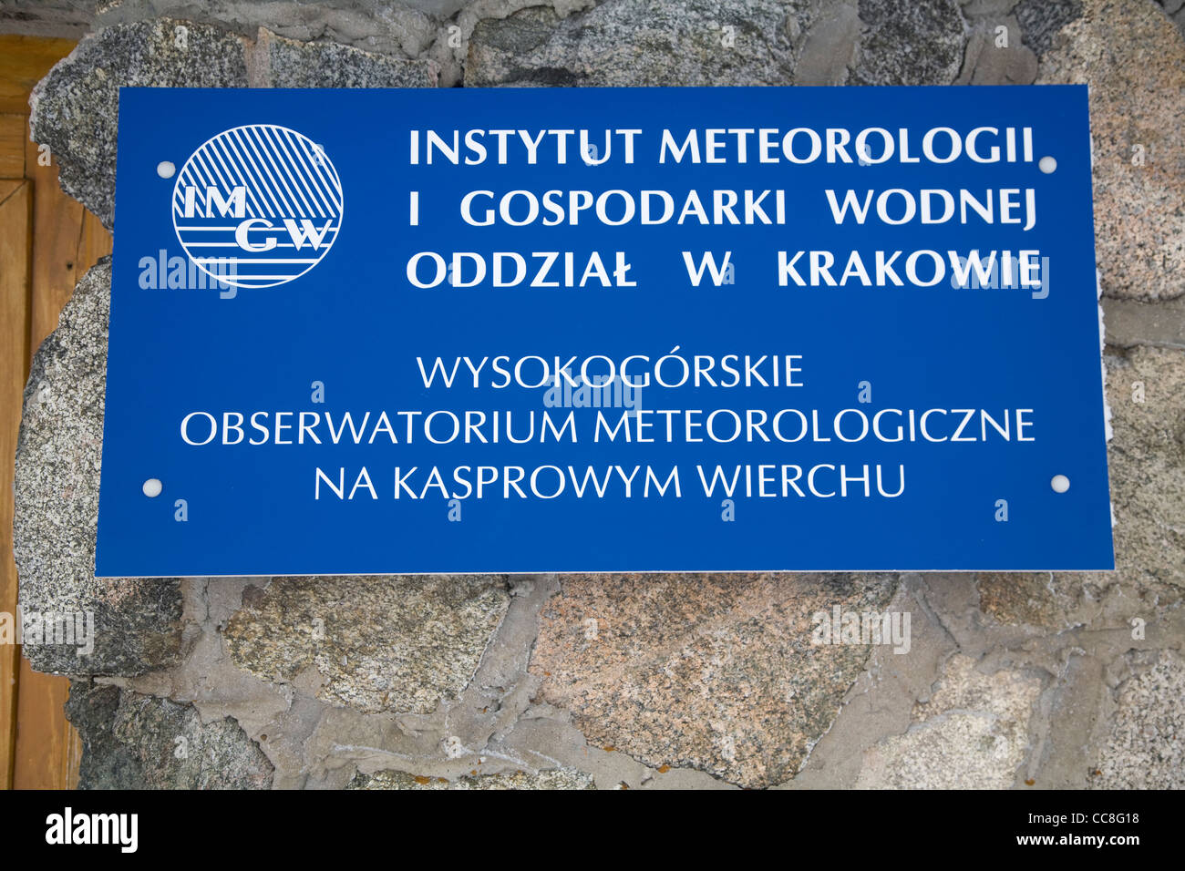 Institut für Meteorologie, Kasprowy Wierch, Tatra, Zakopane, Polen Stockfoto