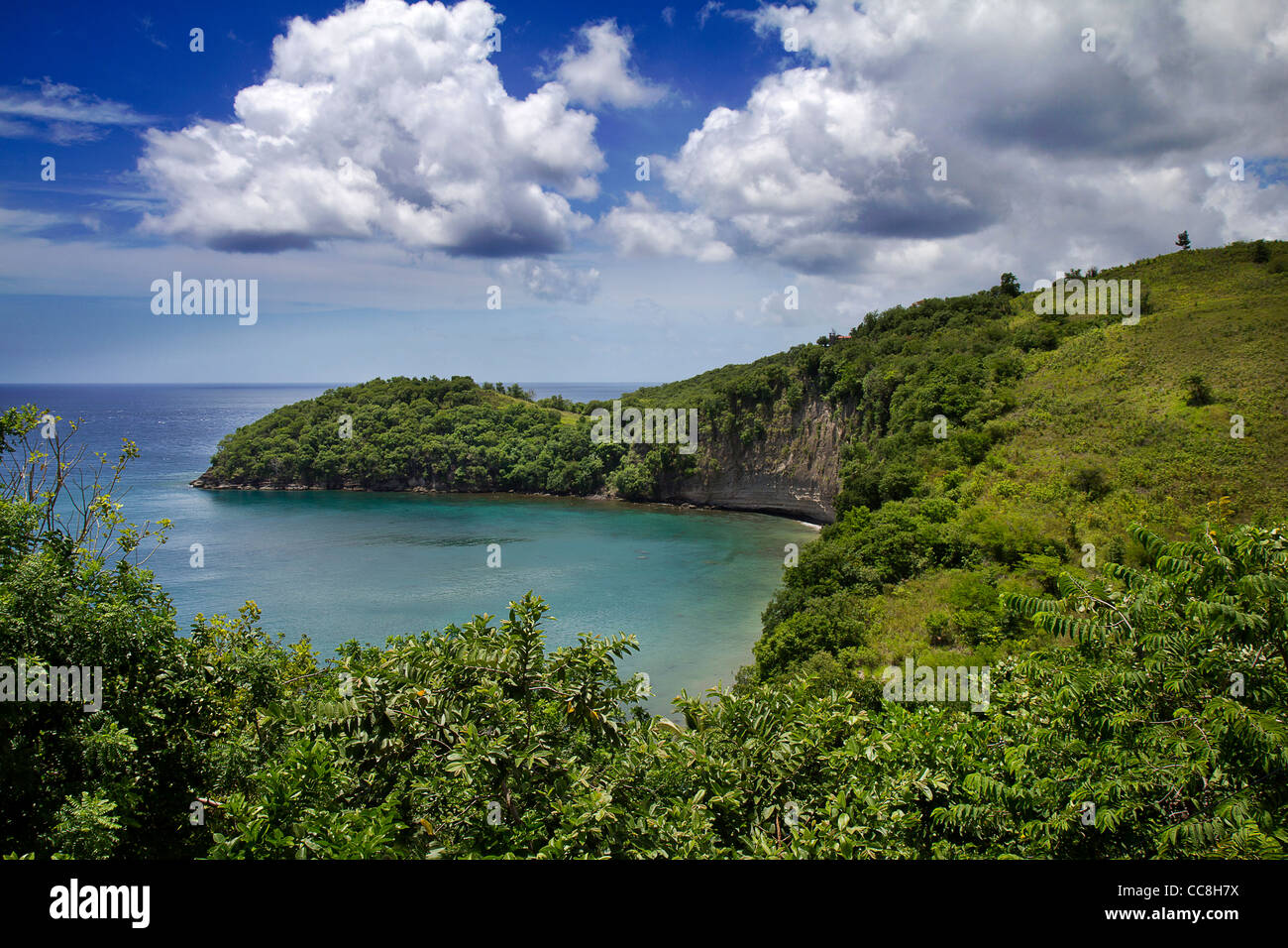 Die wunderschöne Insel St. Lucia Stockfoto