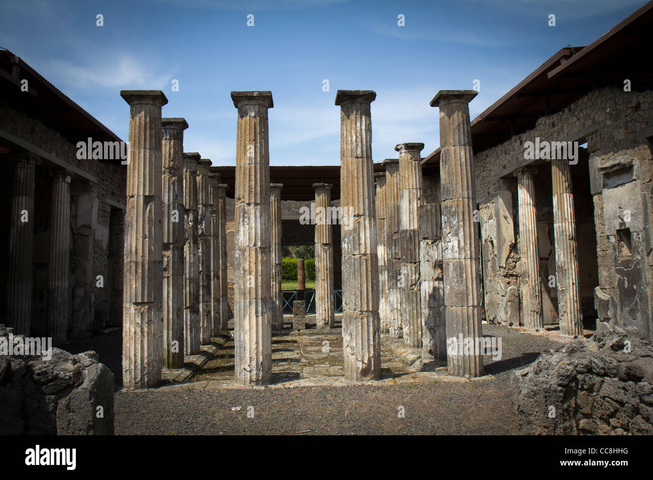 Die antike Stadt Pompeji Stockfoto