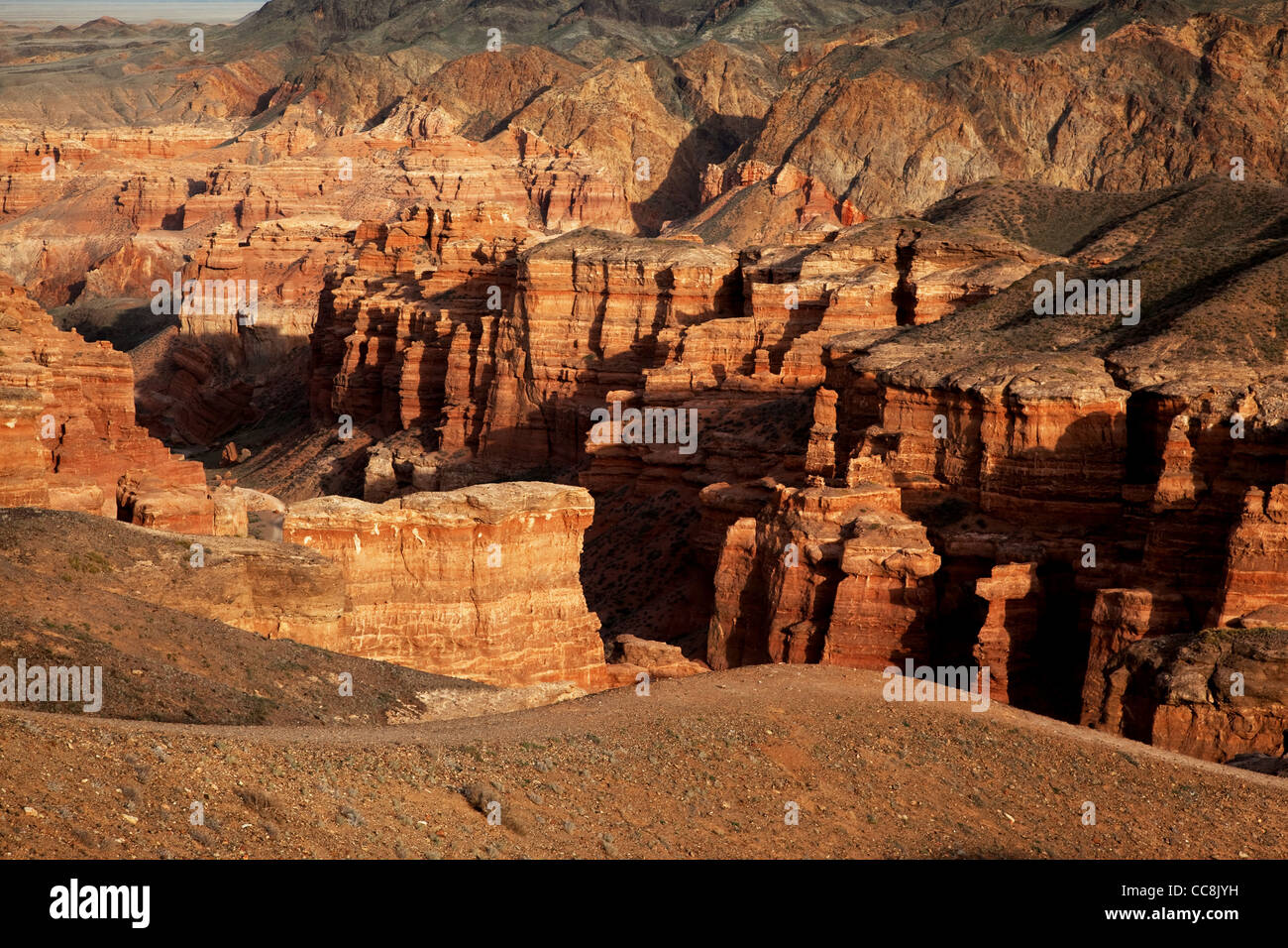 Tscharyn Canyon in der Kasachstan Stockfoto