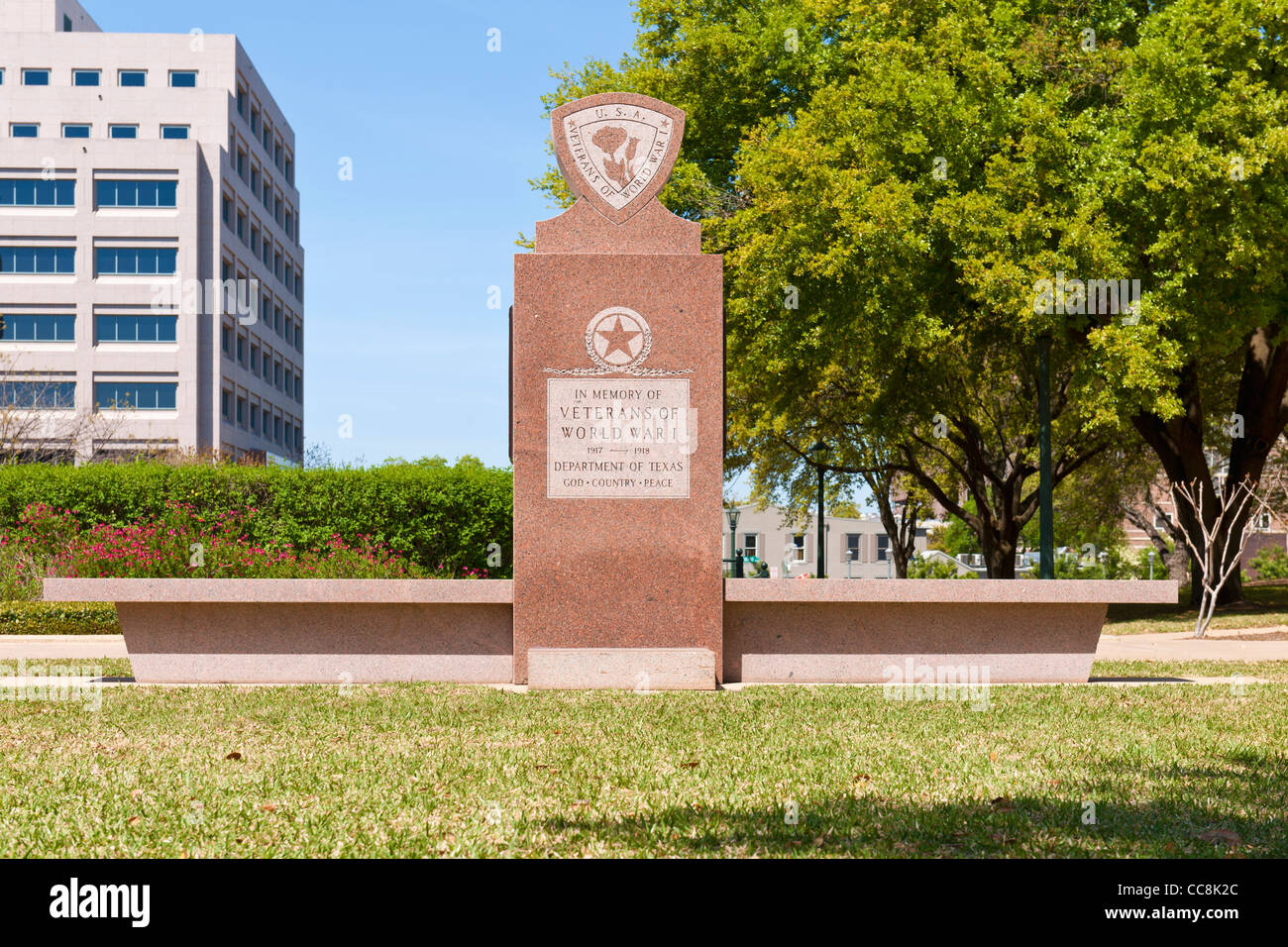 World War I Memorial, Austin, TX Stockfoto