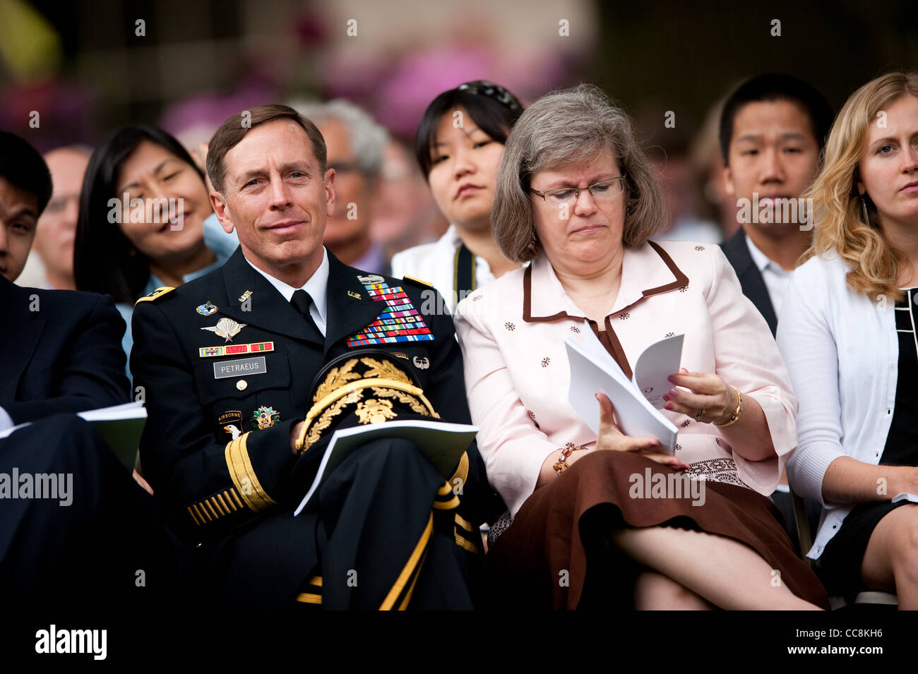 CIA-Direktor und ehemaligen US-Army General David H Petraeus an der Abschlussfeier 2009 MIT Stockfoto