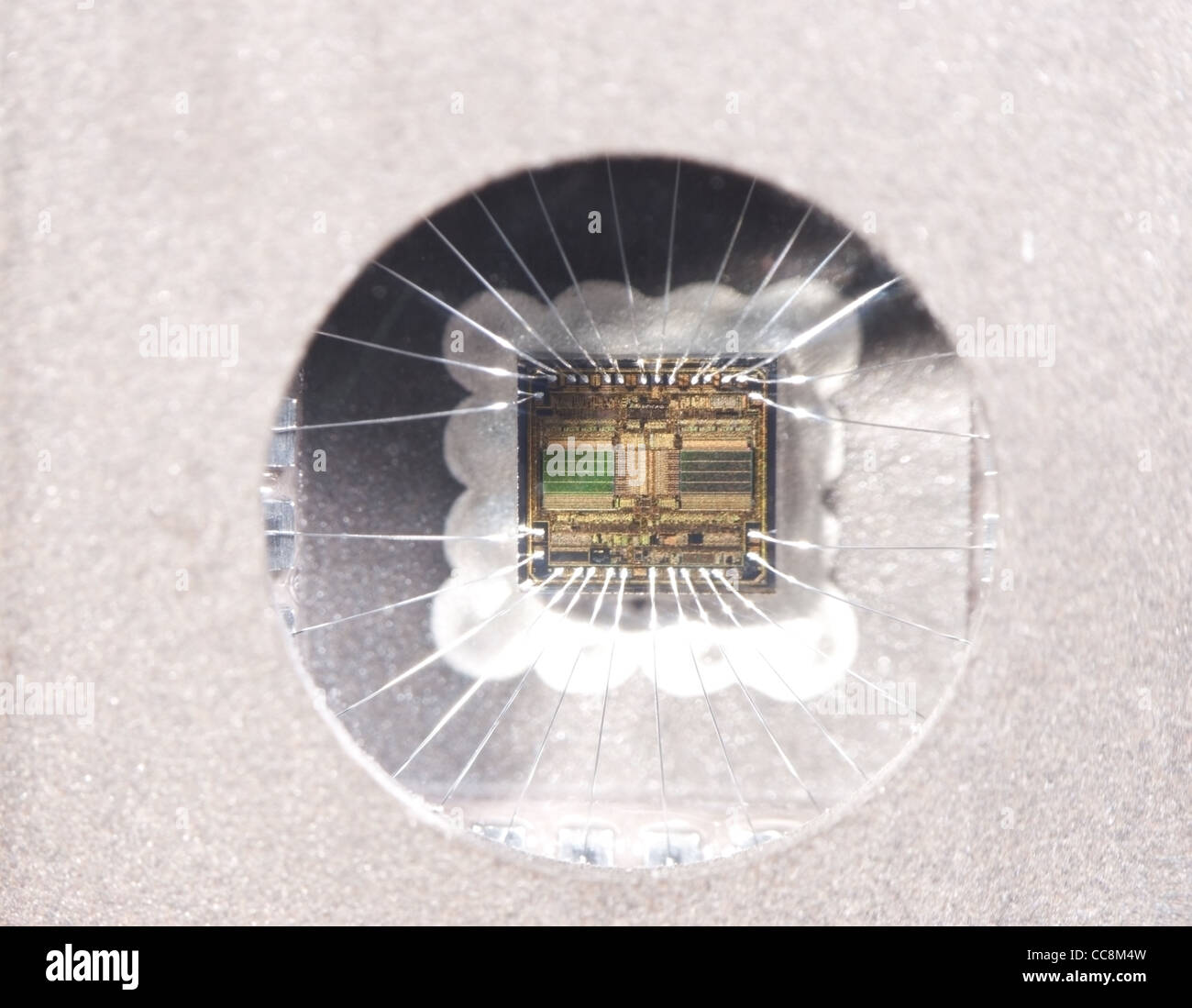 Makroaufnahme einer IC-Eprom Stockfoto