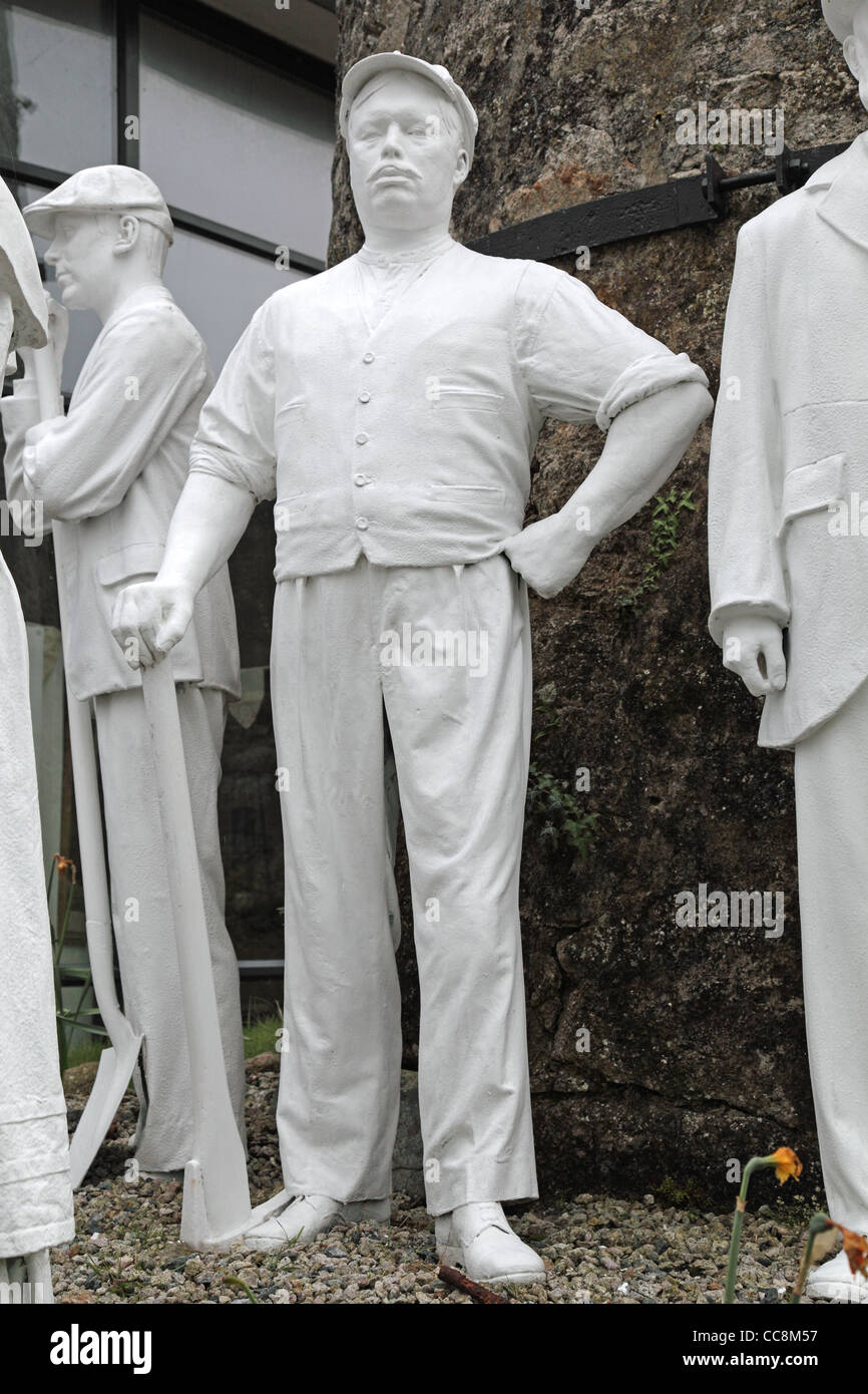 China-Statue-Arbeiter Stockfoto