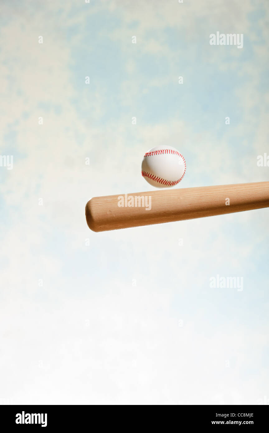 Genießen Sie eine Spiel der baseball Stockfoto