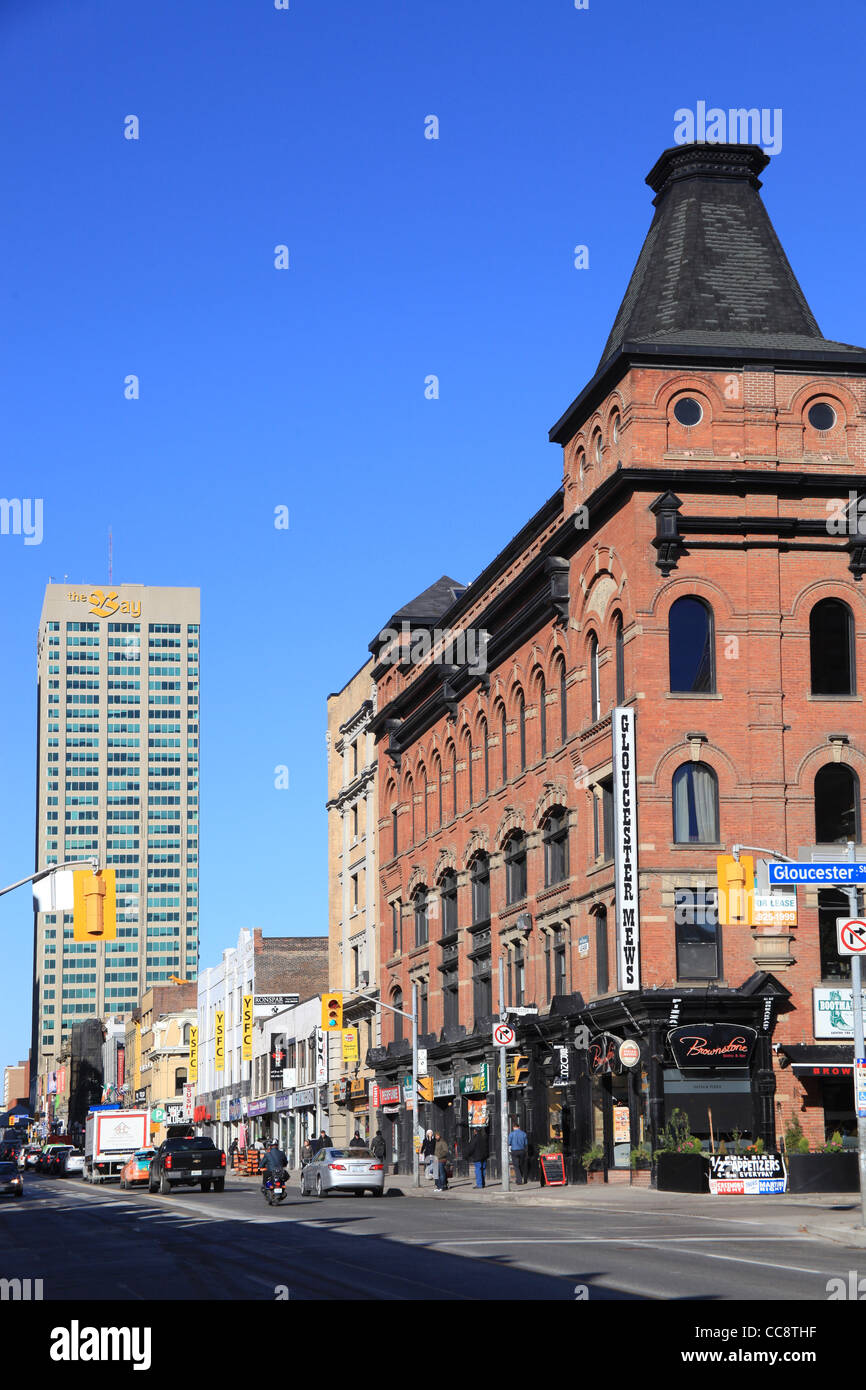 Toronto Yonge Street, viktorianischen Geschäftshaus Stockfoto