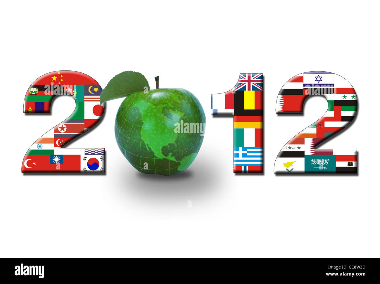 Neujahr 2012. Stockfoto