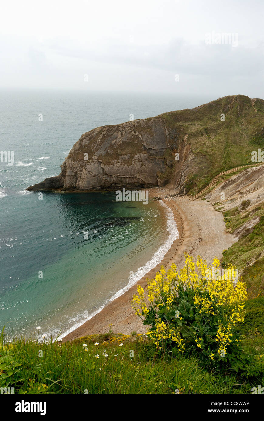 Mann o Krieg beach-Dorset-England-Vereinigtes Königreich Stockfoto