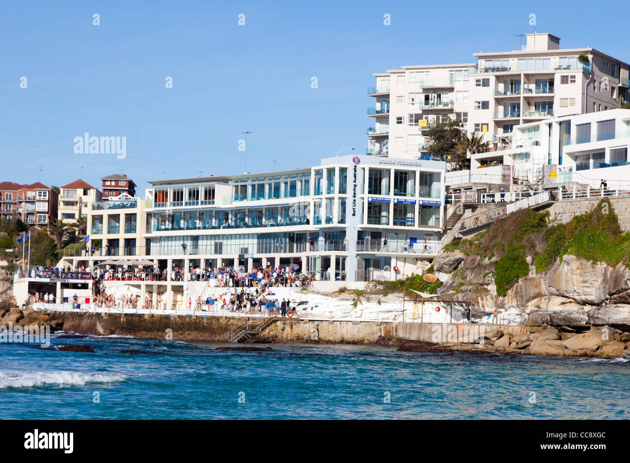 Bondi Icebergs Surf Life Saving an Bondi Beach, Sydney Stockfoto