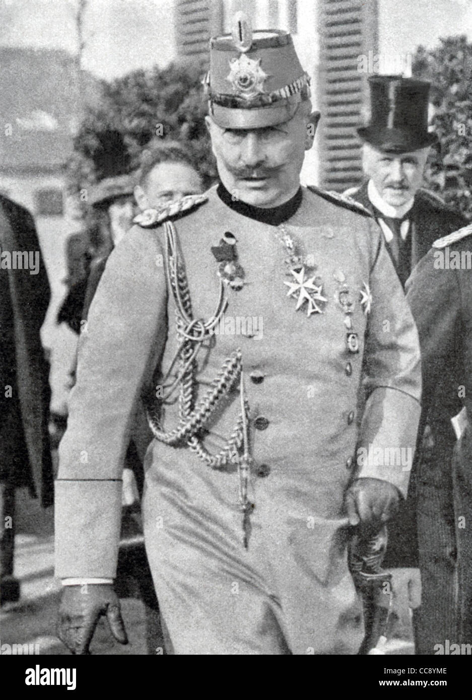 Das Foto zeigt Kaiser Wilhelm (William) II von Deutschland, der Enkel von Königin Victoria von England, im ersten Weltkrieg war. Stockfoto
