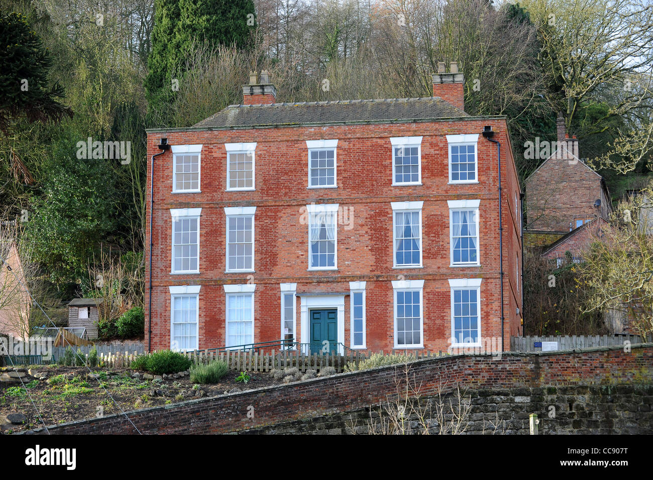 Nash House, Coalbrookdale, wo Abraham Darby die dritte geboren wurde, und die wurde bekannt als The Darby nach Hause. Stockfoto