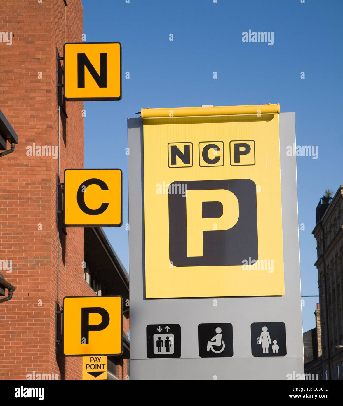 NCP-Parkplatz Stiftung Street Ipswich Stockfoto