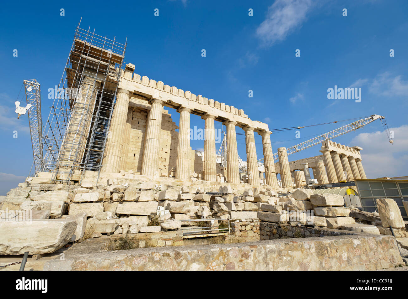 Parthenon-Tempel, die Akropolis, Athen, Griechenland, Europa Stockfoto