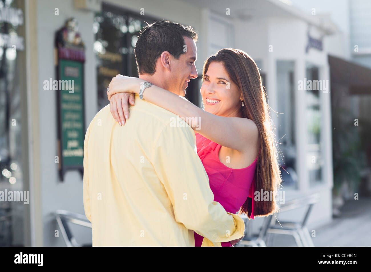 Paar im freien Stockfoto