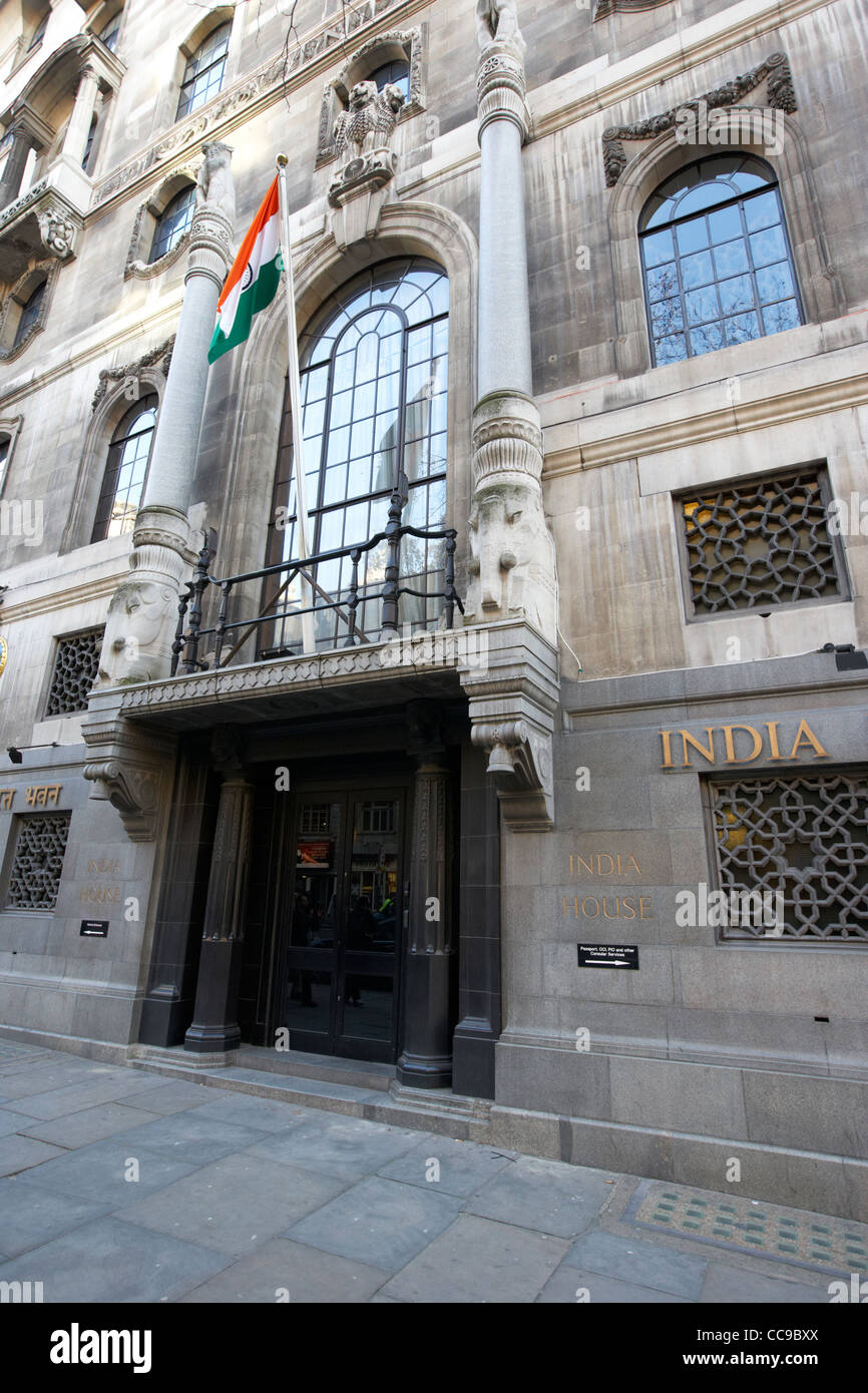 Indien Haus Sitz des indischen Hochkommissariat in London-England-UK-Vereinigtes Königreich Stockfoto