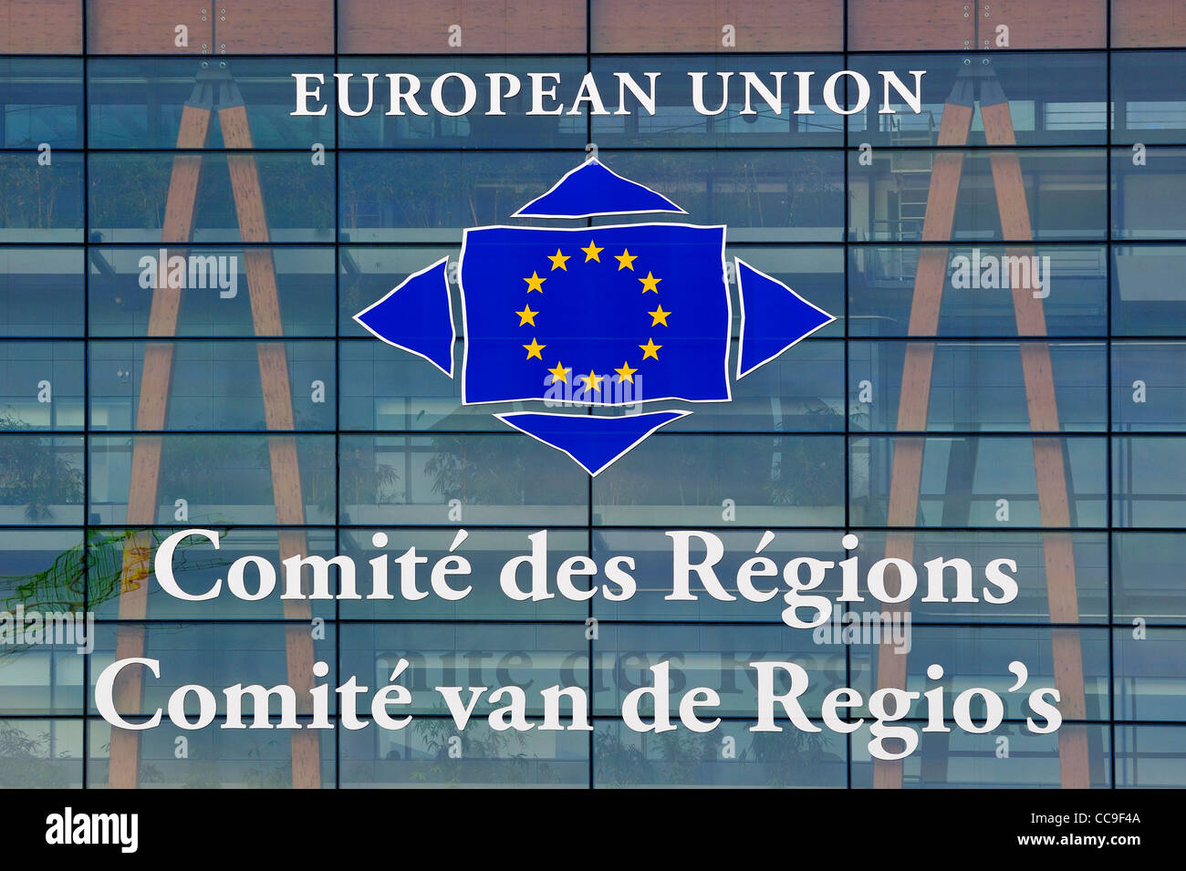 Bürogebäude des Ausschusses der Regionen der Europäischen Union in Brüssel, Belgien Stockfoto