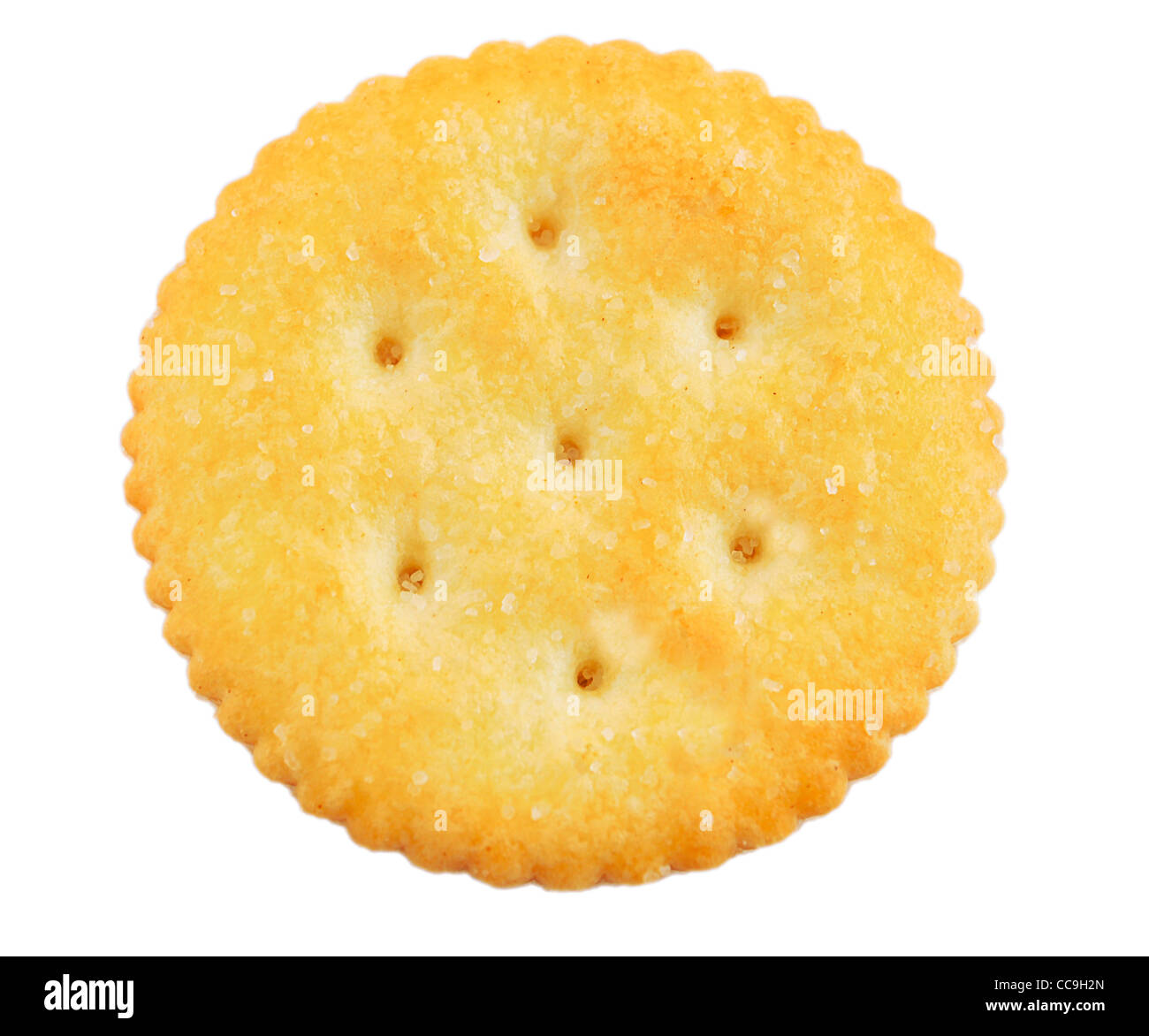Cracker, Großaufnahme auf weißem Hintergrund Stockfoto