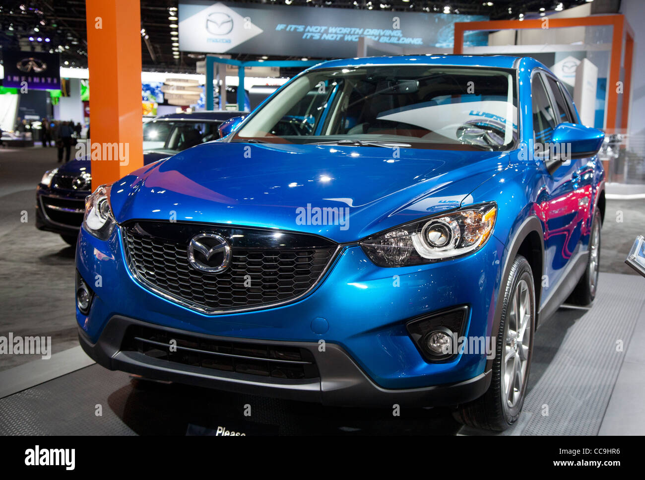 Detroit, Michigan - 2013 Mazda CX-5 auf Display an der North American International Auto Show. Stockfoto