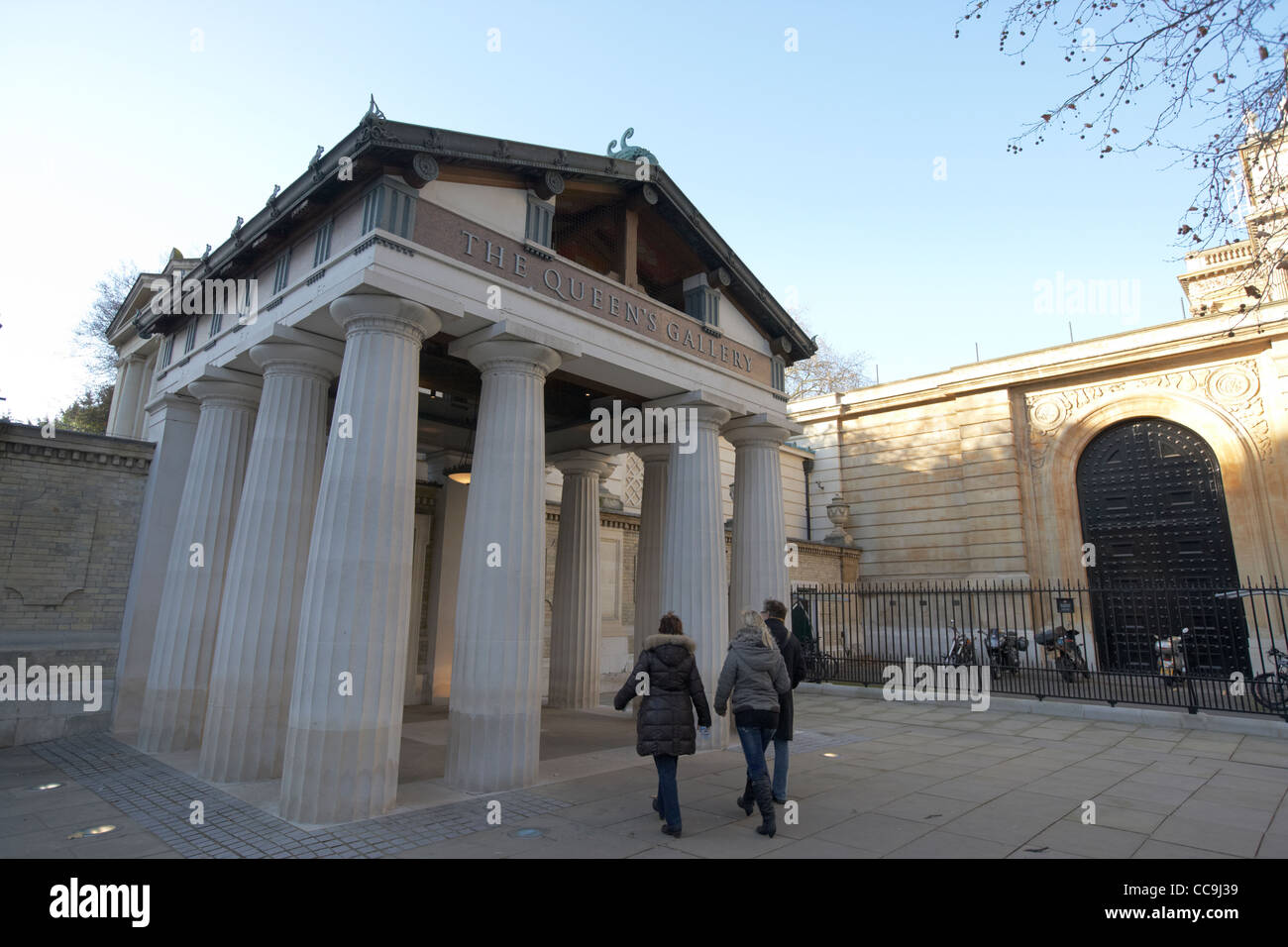 die Queens Gallery Eingang Buckingham Palace London England UK-Vereinigtes Königreich Stockfoto