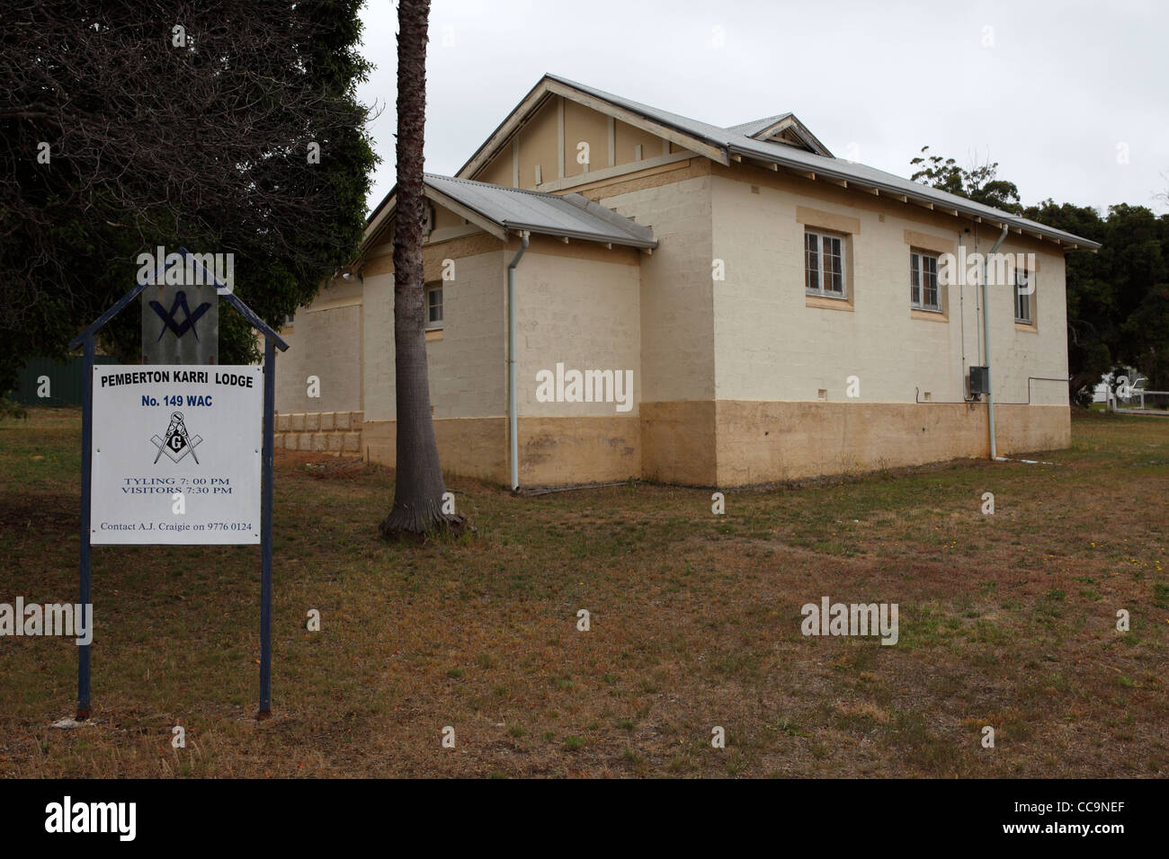 Pemberton Karri Lodge, Pemberton, Western Australia, Australien. Stockfoto