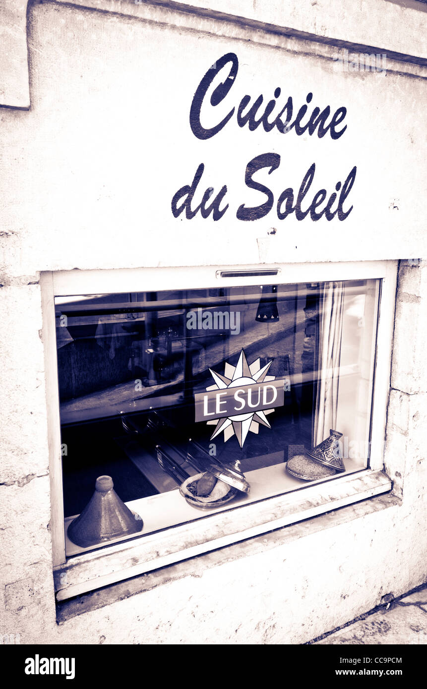 Das Restaurant Le Sud, Lyon, Frankreich (UNESCO-Weltkulturerbe) Stockfoto
