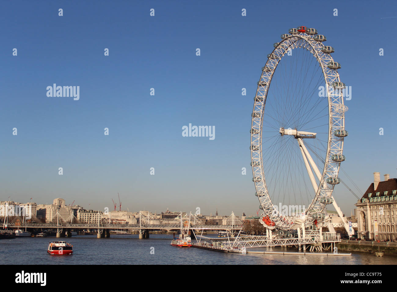 London Eye Southbank Stockfoto