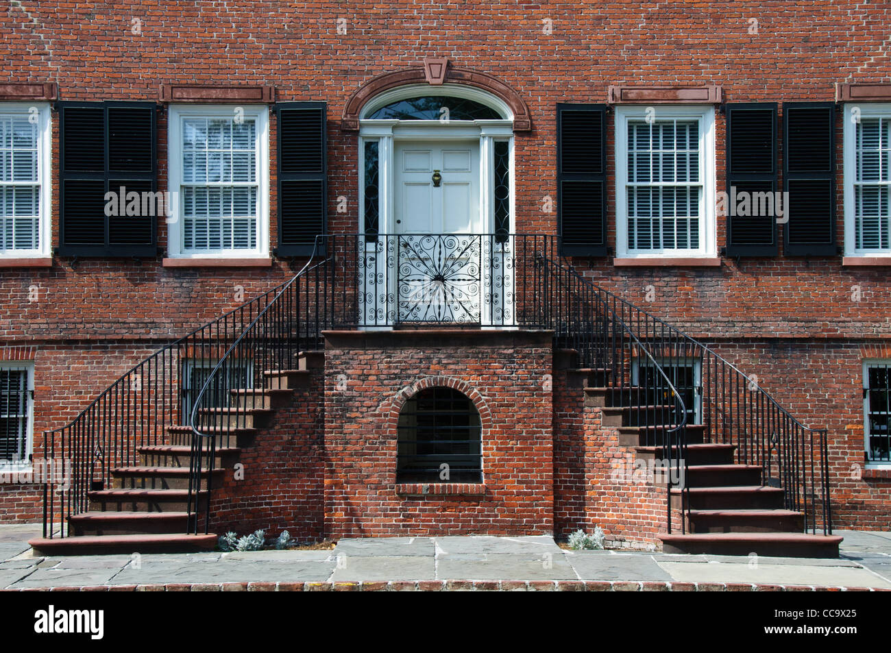 Davenport Haus, 324 E. State Street am Columbia-Platz, Savannah, Georgia Stockfoto