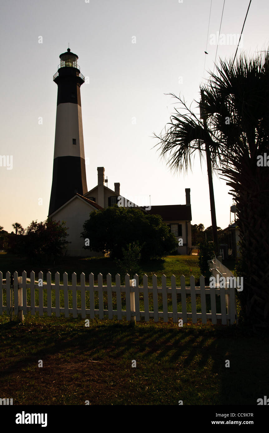 Tybee Island Lighthouse, Taylor Street, Tybee Island, Georgia, Stockfoto