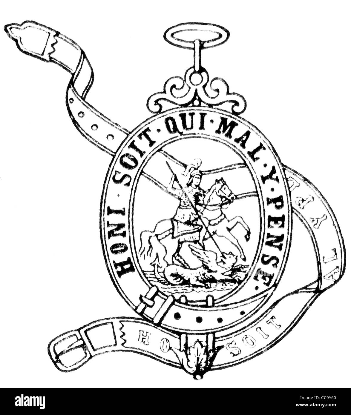 Die edelsten Order of the Garter (England, 1350). Stockfoto
