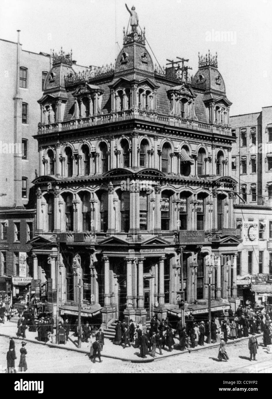 Feuerwehr Insurance Company Building, breit & Marktstraßen, Newark, NJ, ca. 1909 Stockfoto