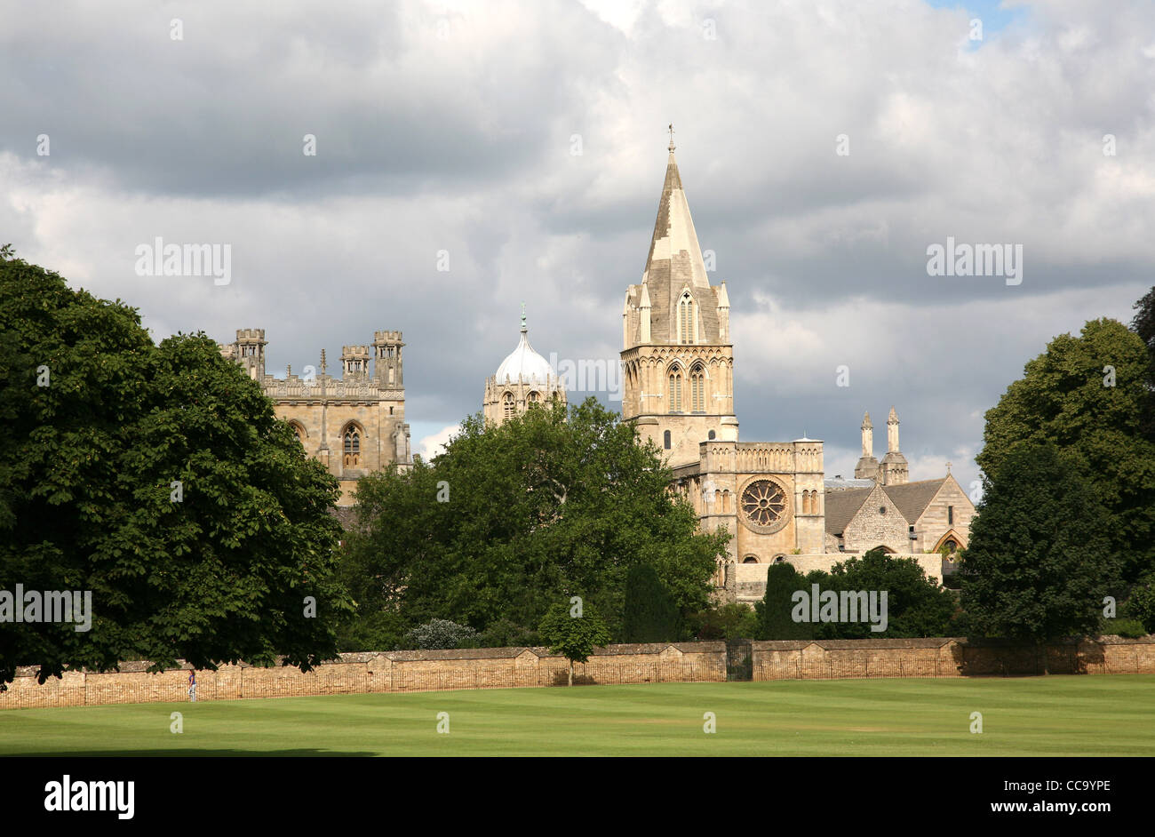 Christ Church College in Oxford University und die Kathedrale Stockfoto