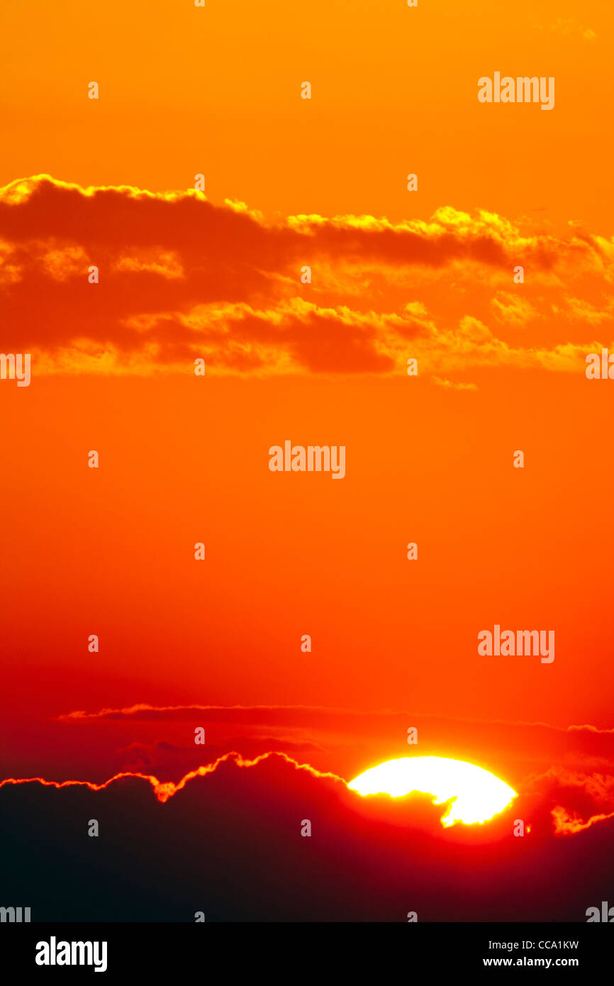 Sonnenaufgang am Morgen Stockfoto