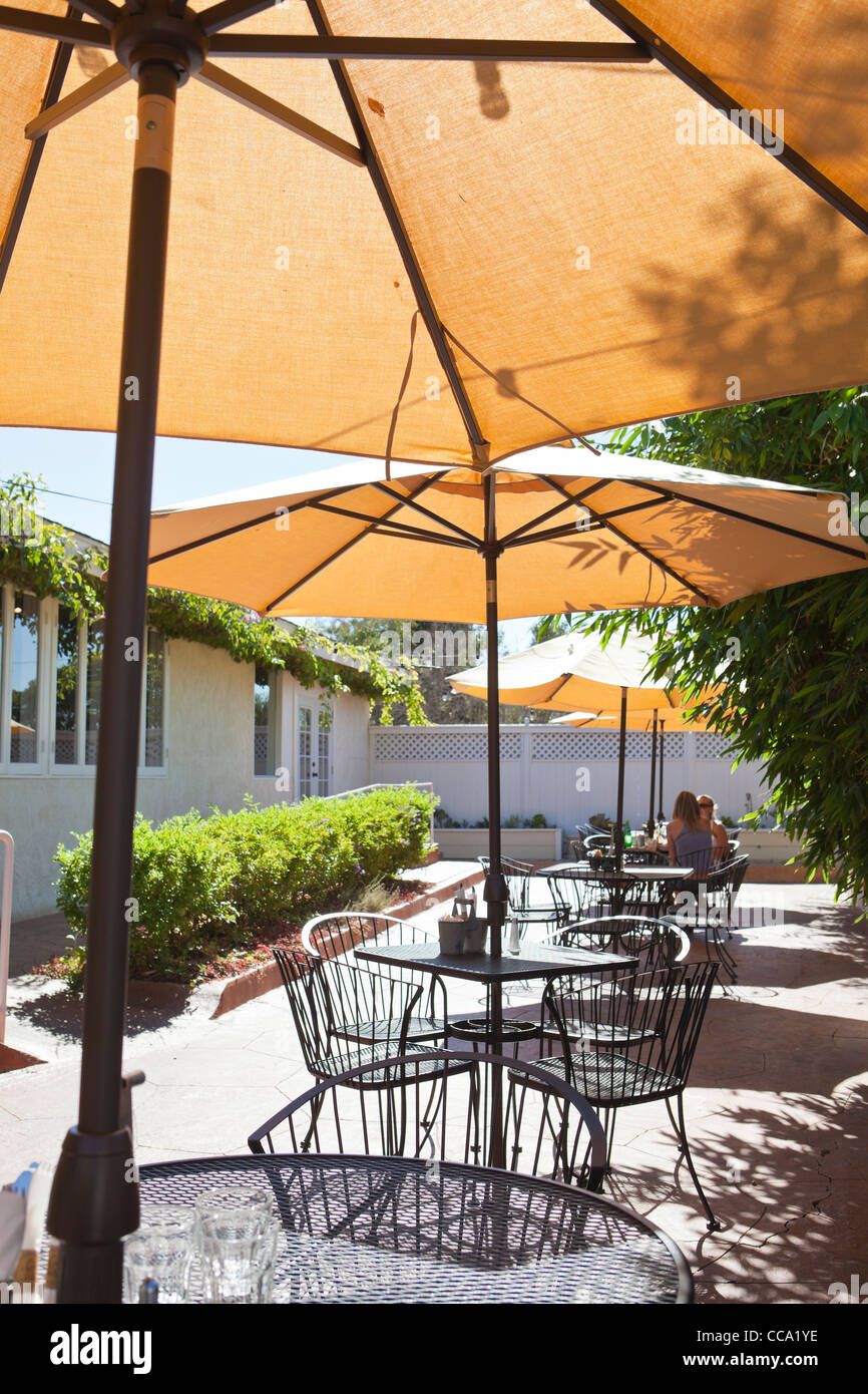 Le Cafe Stella, Santa Barbara, California, Vereinigte Staaten von Amerika Stockfoto