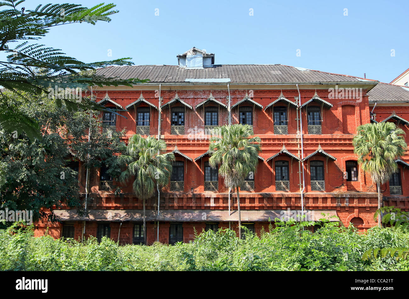 Alten Burma Railway Sitz, Yangon Stockfoto