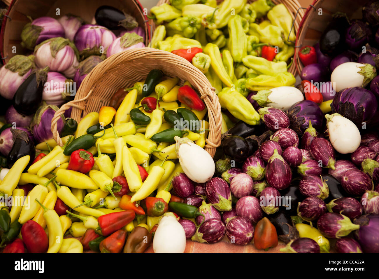 Bauernmarkt, Santa Barbara, California, Vereinigte Staaten von Amerika Stockfoto