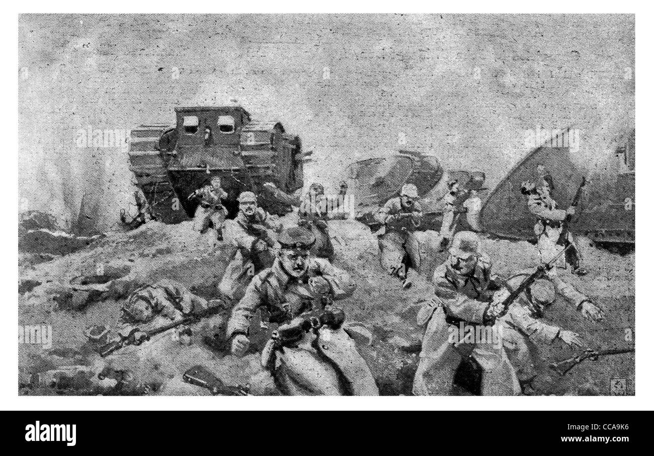 Feldmarschall Julian Hedworth George Byng Cambria 20. November 1917 Tank Kriegsführung Graben Front Line Aktion Sieg deutschen Rückzug Stockfoto