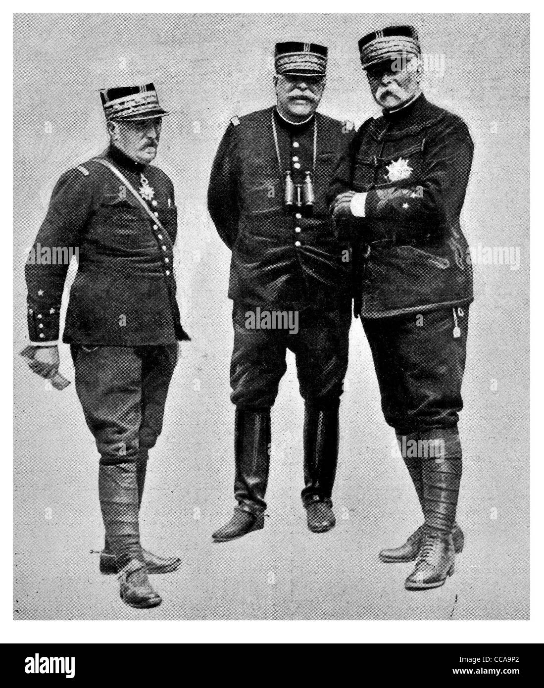 1915 französische Oberbefehlshaber General Noël Marie Joseph Édouard Vicomte de Curières de Castelnau Paul Marie Cesar Gerald Pau Stockfoto