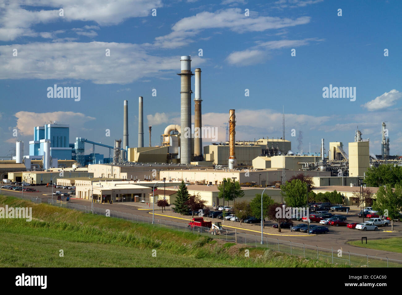 Great Plains Synfuels Kohlevergasungsanlage in der Nähe von Beulah, North Dakota, USA. Stockfoto