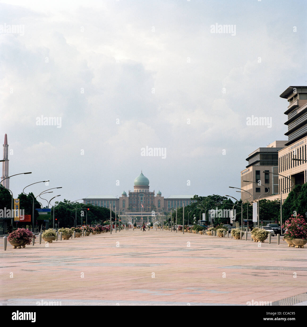 Reisen Fotografie - Die Perdana Putra in Putrajaya in Kuala Lumpur in Malaysia in Südostasien im Fernen Osten. Stockfoto
