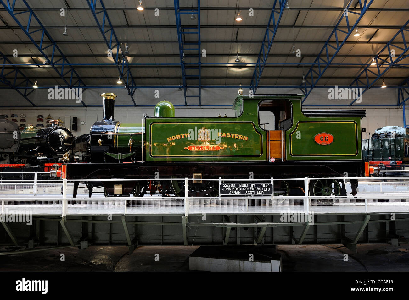 Aerolite 66 Nord Ost Dampflokomotive auf die Plattenspieler national Railway Museum York England uk Stockfoto