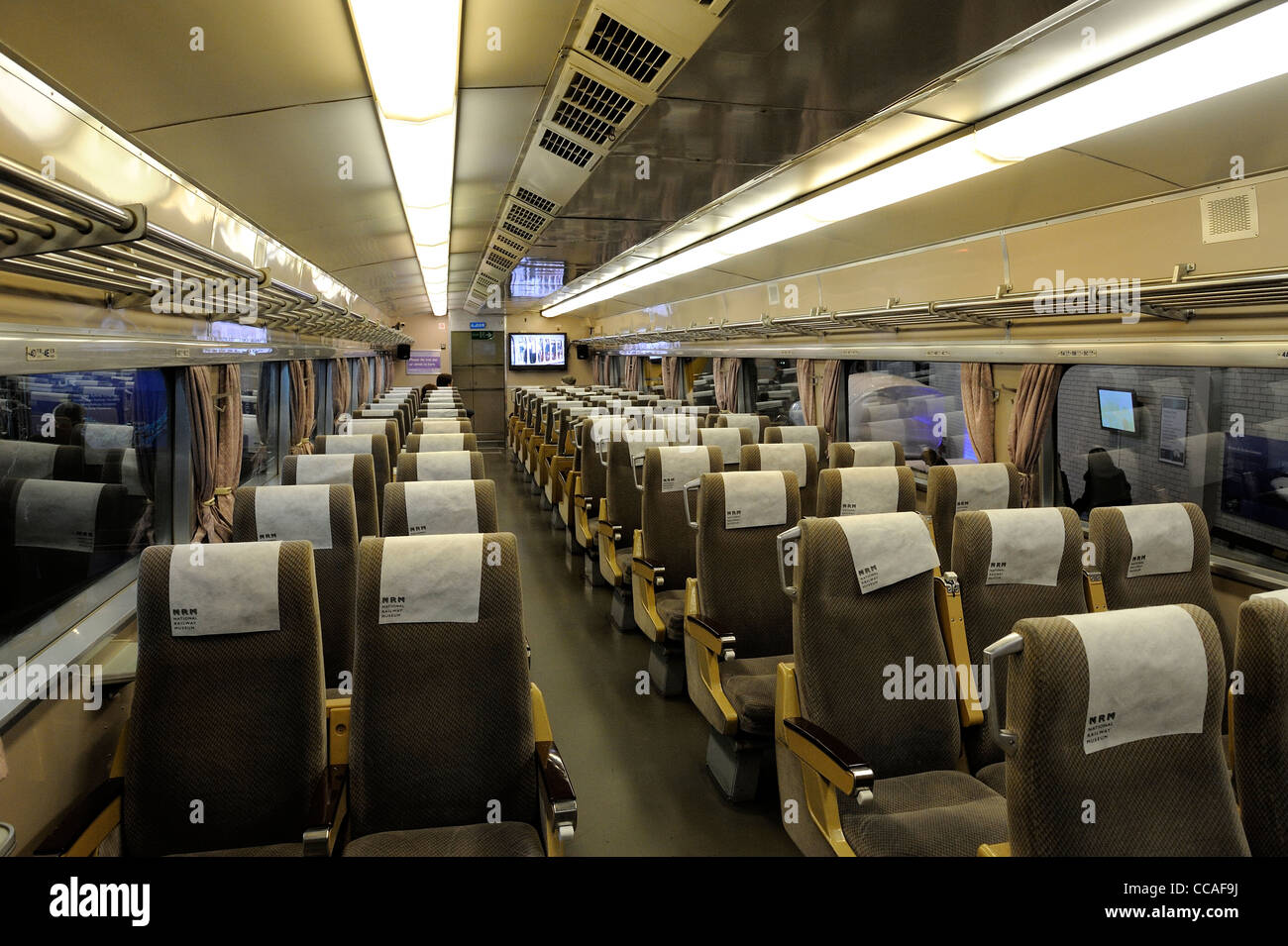 Shinkansen führende Auto 22-141, Hochgeschwindigkeitszug von West Japan Railways gebaut, 1976, zurückgezogen vom service im Oktober 2000 York uk Stockfoto