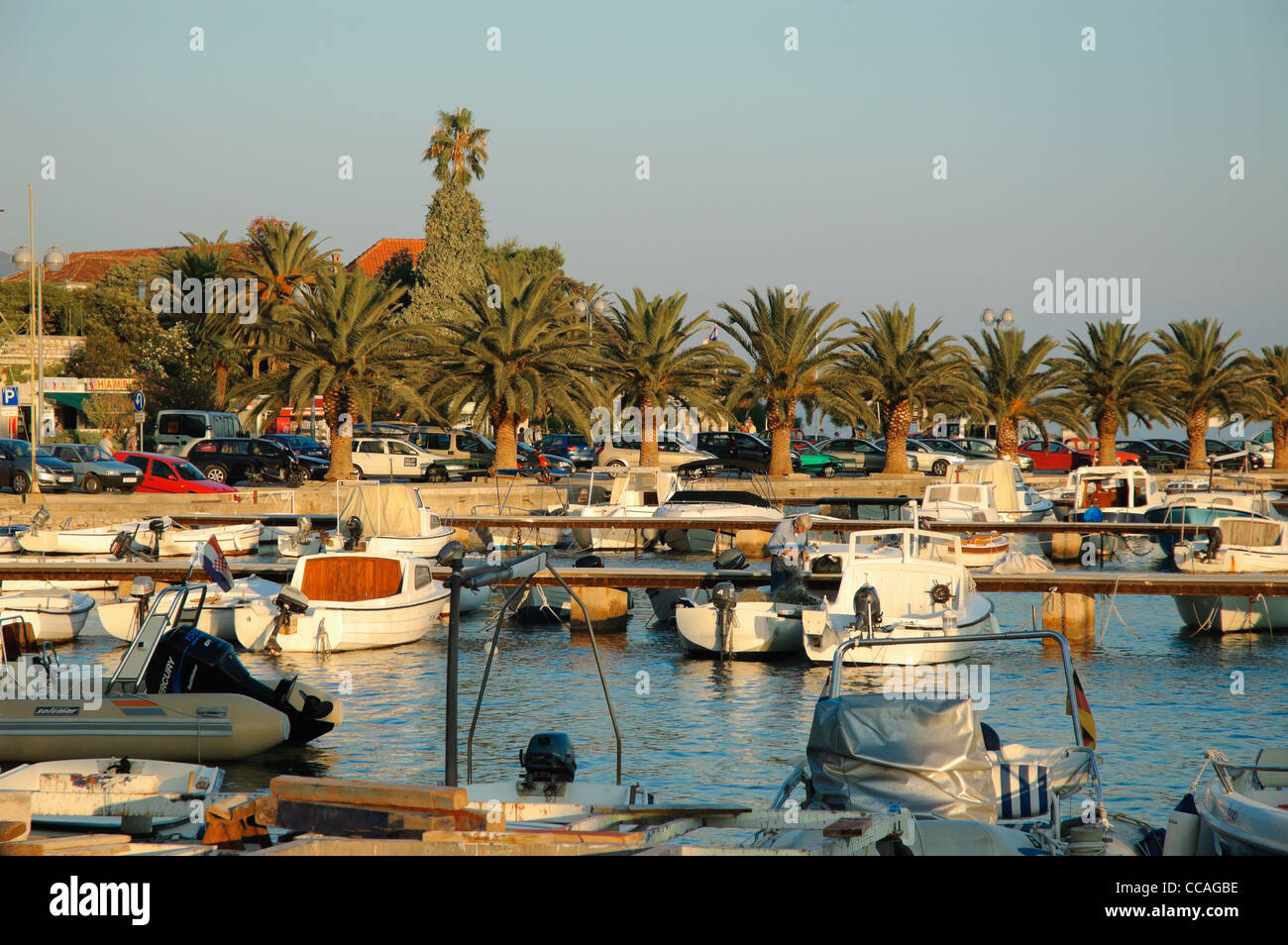 Bzw über Orebic, Kroatien Stockfoto