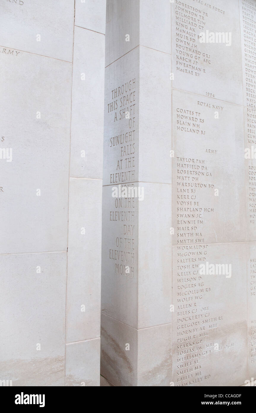 Armed Forces Memorial am National Memorial Arboretum Stockfoto